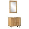 vidaXL 2-tlg. Badm&ouml;bel-Set Braun Massivholz Mango