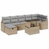 vidaXL Garten-Sofa-Set 8 stk. Beige Poly Rattan