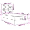vidaXL Ottoman-Bett mit Matratze Taupe 100x200 cm Stoff
