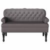vidaXL Chesterfield Bank Grau 119,5 x 64,5 x 75 cm Kunstleder