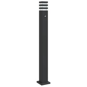 vidaXL Wegeleuchte mit Bewegungsmelder Schwarz 110 cm Aluminium