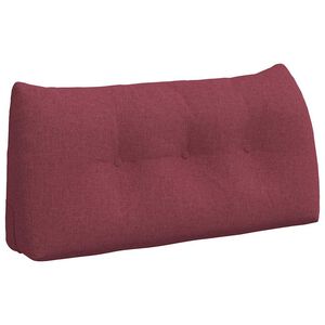 vidaXL R&uuml;cken Kissen Weinrot 100 x 24 x 50 cm Stoff