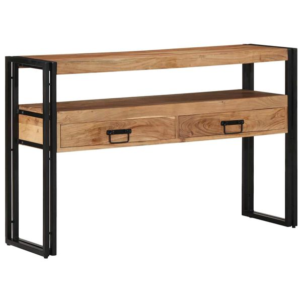 vidaXL Konsolentisch Braun 120 x 33 x 75 cm Massivholz Akazie