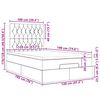 vidaXL Ottoman-Bett mit Matratze Dunkelbraun 120x190 cm Stoff