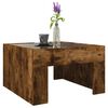 vidaXL Couchtisch mit Infinity-LED R&auml;uchereiche 50x50x30 cm