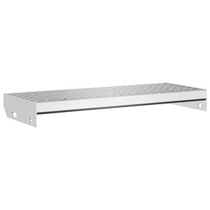 vidaXL Gitterroststufe 60x24x7 cm Verzinkter Stahl