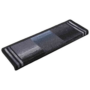 vidaXL Stufenmatten Selbstklebend 5 Stk. 65x21x4 cm Schwarz Grau