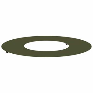 vidaXL geeignet f&uuml;r flachen Baumring Olivgr&uuml;n &Oslash;30 / 60 cm Stahl