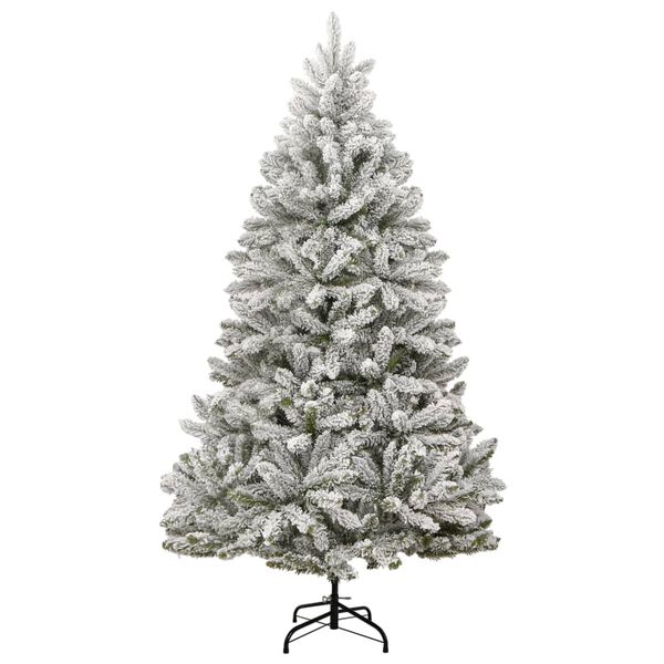 vidaXL K&uuml;nstlicher Weihnachtsbaum Klappbar Beschneit 240 cm