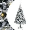 vidaXL K&uuml;nstlicher Weihnachtsbaum mit 150 LEDs mit St&auml;nder Wei&szlig; 150 cm