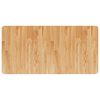 vidaXL Waschtischplatte Hellbraun 100x50x1,5 cm Massivholz Behandelt