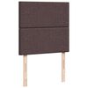 vidaXL Ottoman-Bett mit Matratzen Dunkelbraun 180x200 cm Stoff