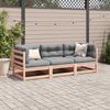 vidaXL 3-tlg. Garten-Sofagarnitur mit Kissen Massivholz Douglasie
