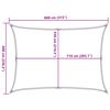 vidaXL Sonnensegel 160 g/m&sup2; Beige 6x8 m HDPE