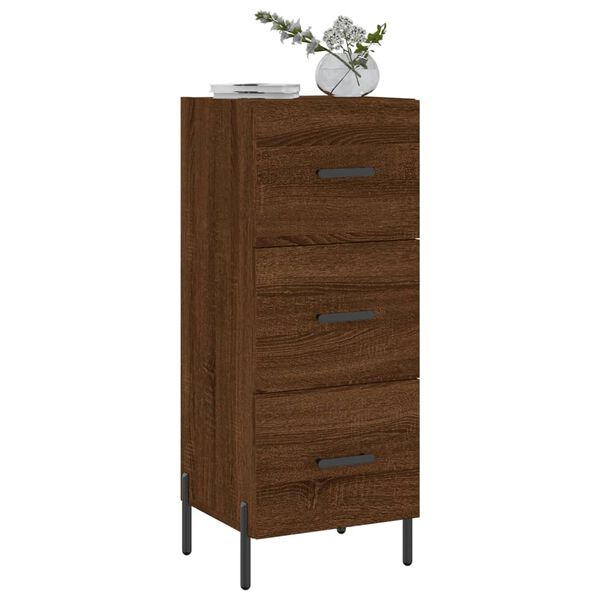vidaXL Sideboard Braun Eichen-Optik 34,5x34x90 cm Holzwerkstoff