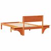 vidaXL Bettrahmen Wachsbraun 100 x 200 cm Massives Kiefernholz