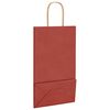 vidaXL Papiertragetaschen 250 Stk. mit Henkeln Rot 21x11x36 cm