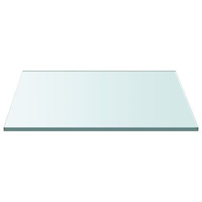 vidaXL Tischplatte Transparent 50x50 cm Hartglas