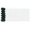vidaXL Maschendrahtzaun 25 x 0,4 m Stahl Gr&uuml;n