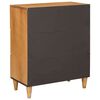 vidaXL Sideboard Hellbraun 60 x 33 x 75 cm massives Mangoholz