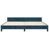 vidaXL Bettgestell ohne Matratze Dunkelblau 200x200 cm Samt