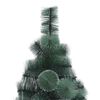 vidaXL K&uuml;nstlicher vorbeleuchteter Weihnachtsbaum Gr&uuml;n 180 cm PET