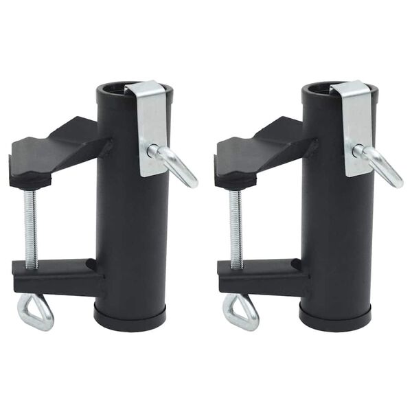 vidaXL Sonnenschirmhalter f&uuml;r Balkon 2 Stk. 25-38 mm Stahl