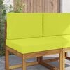 vidaXL Sofakissen f&uuml;r drau&szlig;en 2 pcs Gr&uuml;n Polyester