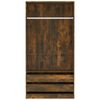 vidaXL Kleiderschrank R&auml;uchereiche 100x50x200 cm Holzwerkstoff