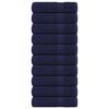 vidaXL Badet&uuml;cher FROGN 10 Stk. Marineblau 100x150 cm 360 g/m&sup2;