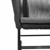 vidaXL 9-tlg. Garten-Essgruppe mit Kissen Schwarz Poly Rattan Glas