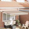 vidaXL Markise Beige 3 x 2,5 m Polyester und Metall