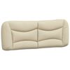 vidaXL Bettgestell ohne Matratze "Hvar" Creme 180x200 cm Stoff