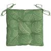 vidaXL Stuhlkissen 4 Stk. Blattmuster 50x50x7 cm Stoff