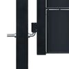 vidaXL Gartentor aus PVC und Stahl 100 x 204 cm Anthrazit