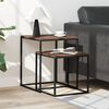 vidaXL Couchtisch-Set 2-tlg. Holzwerkstoff und Metall
