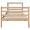 vidaXL Massivholzbett ohne Matratze 75x190 cm Kiefernholz