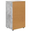 vidaXL Stauraumschr&auml;nke 2 pcs Beton Grau 60 x 48 x 105 cm