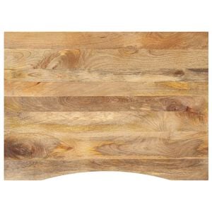 vidaXL Schreibtischplatte mit Aussparung 110x80x2,5cm Massivholz Mango