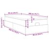vidaXL Ottoman-Bett mit Matratze Cappuccino-Braun 90x200 cm Kunstleder