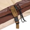 vidaXL Abdeckung f&uuml;r 2-Sitzer-Bank Beige 132x71x56/81 cm 600D Oxford