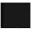 vidaXL Balkon-Sichtschutz Schwarz 90x800 cm 100 % Polyester-Oxford