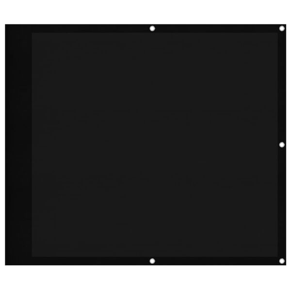 vidaXL Balkon-Sichtschutz Schwarz 90x800 cm 100 % Polyester-Oxford