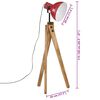 vidaXL Stehleuchte 25 W Rot 45x45x120 cm E27