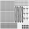 vidaXL Zaunpfosten 52 pcs Grau 3,2 x 3,2 x 120 cm
