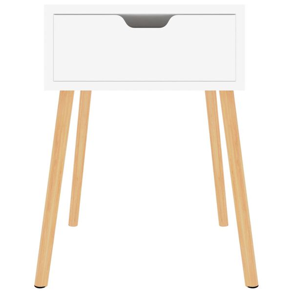 vidaXL Nachttisch Wei&szlig; 40x40x56 cm Holzwerkstoff