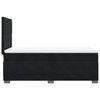 vidaXL Boxspringbett mit Matratze Schwarz 90x190 cm Samt
