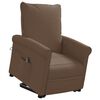 vidaXL Aufstehsessel Braun Stoff