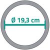 RIDDER Kosmetik-Wandspiegel Belle 19,3 cm