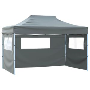 vidaXL Party-Zelt 280 x 410 x 315 cm Anthrazit Oxford-Stoff